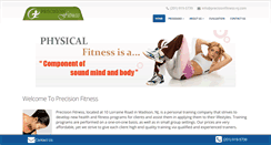 Desktop Screenshot of precisionfitness-nj.com